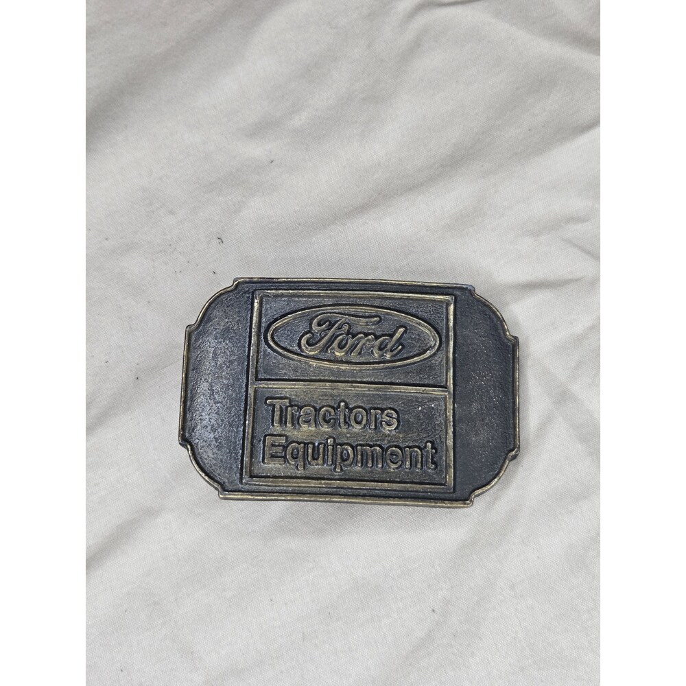 Ford Motor Co Vintage Belt Buckle - Dark Pewter Branded Collectible